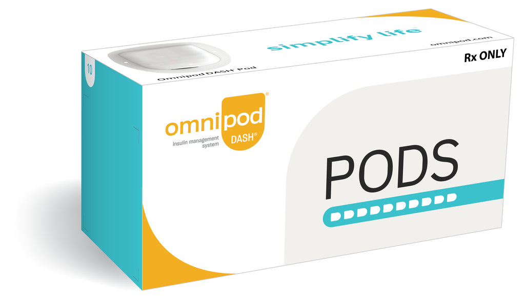Omnipod DASH® Insulin Management System Pods – Box of 10 – Omnipod Program  - Diabetes Express