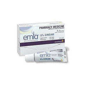 Emla Cream 5 x 5g Tubes plus 10 dressings